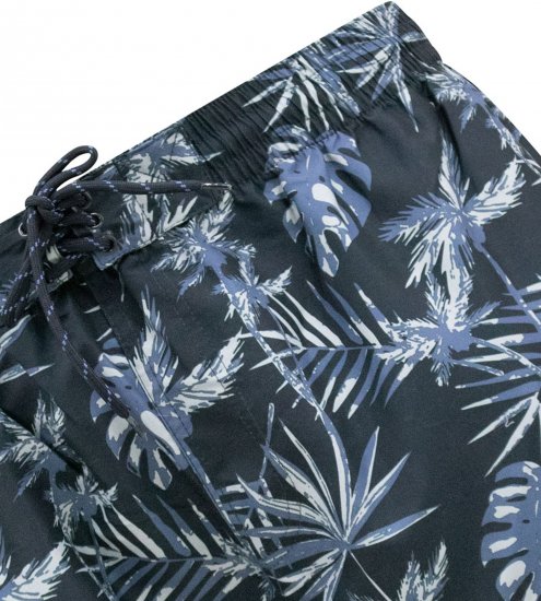 D555 Cleethorpes Hawaii Printed Swimshorts Navy - Costumi da bagno - Costumi da Bagno Uomo Taglie Forti