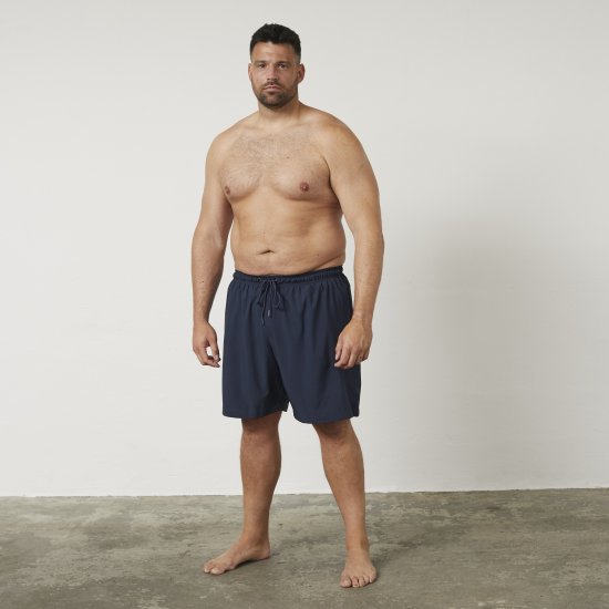North Latitude 61145 Pantaloncini da Bagno Elasticizzati in 4 Direzioni Blu Navy - Intimo & costumi da bagno - Intimo Taglie Forti Uomo