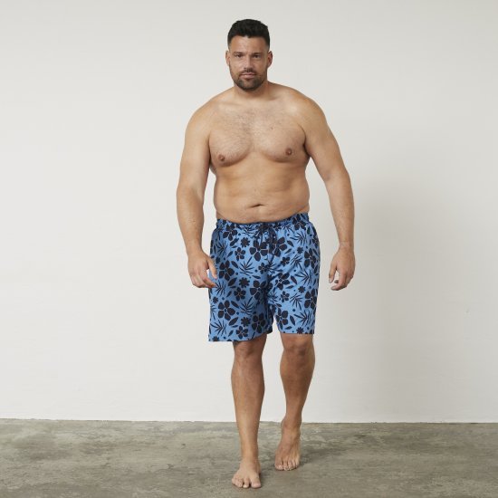 North Latitude 61153 Shorts Da Bagno Stretch 4 Vie Blu Medio - Intimo & costumi da bagno - Intimo Taglie Forti Uomo