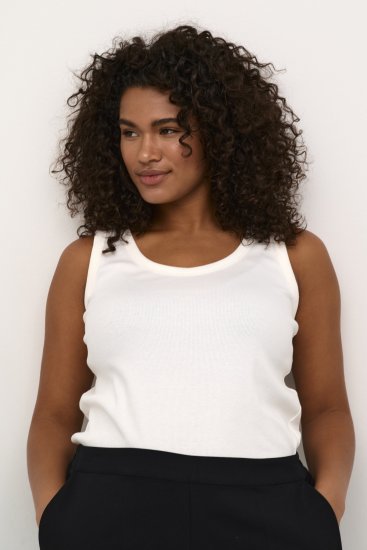 Kaffe Curve Carina Canotta Chalk - T-shirt - 