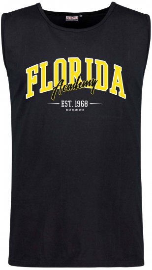 Adamo Motiv Florida Tank Top Black - Magliette senza maniche/Tank tops - Magliette senza maniche Taglie Forti