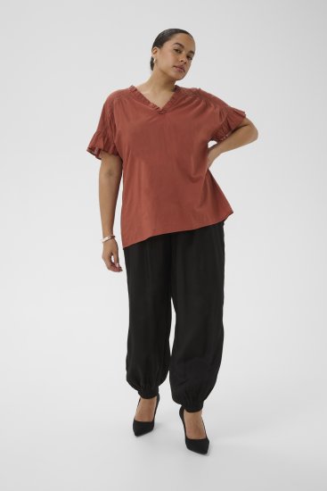 Kaffe Curve Valeria Top Henna Brown - Maglie e top - 