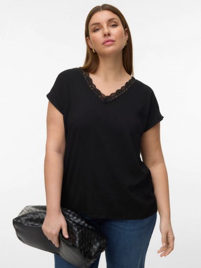 Vero Moda Bella Lace Top Black - Top - 