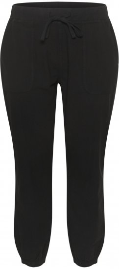 Kaffe Curve Nana Pantaloni Nero profondo - Jeans & Pantaloni Donna Taglie Comode – Plus Size - 