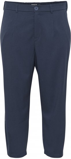 Kaffe Curve Merla Pantaloni Blu navy notte - Jeans & Pantaloni Donna Taglie Comode – Plus Size - 