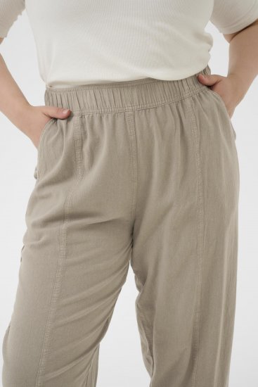 Kaffe Curve Nana Barrel Pants Brindle - Pantaloni in tessuto - 
