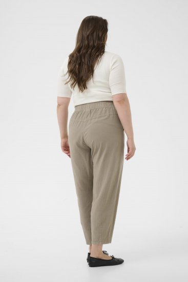 Kaffe Curve Nana Barrel Pants Brindle - Pantaloni in tessuto - 
