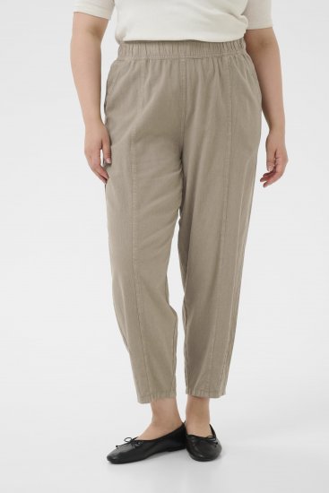 Kaffe Curve Nana Barrel Pants Brindle - Pantaloni in tessuto - 