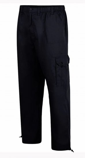Espionage TR048 Cargo Trousers Black - Pantaloni cargo - Pantaloni Cargo Uomo Taglie Forti