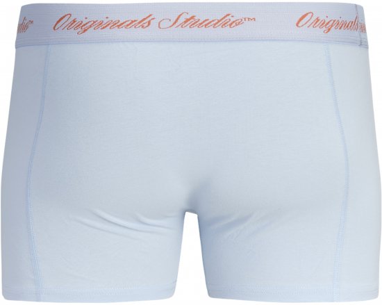 Jack & Jones Norrebro Solid Trunks 3-Pack Blue - Boxer - Boxer Uomo Taglie Forti