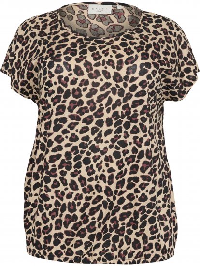 Kaffe Curve Sonna Stanley Top Stampa leopardata - T-shirt - 