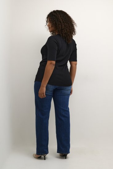 Kaffe Curve Carina T-shirt Nero profondo - T-shirt - 