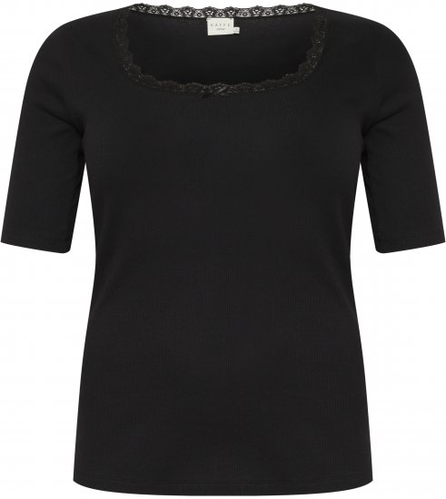 Kaffe Curve Britt T-shirt Nero profondo - T-shirt - 