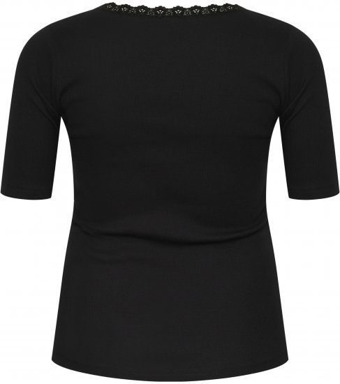Kaffe Curve Britt T-shirt Nero profondo - T-shirt - 