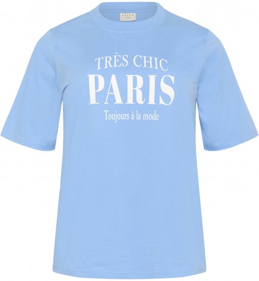 Kaffe Curve Frey T-Shirt Vista Blue - T-shirt - 