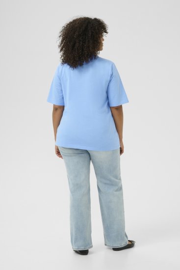 Kaffe Curve Frey T-Shirt Vista Blue - T-shirt - 