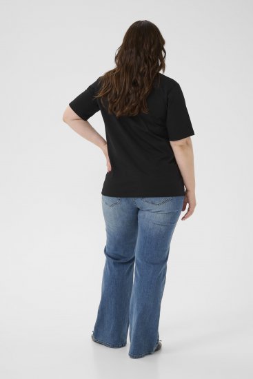 Kaffe Curve Ariana T-Shirt Black - T-shirt - 