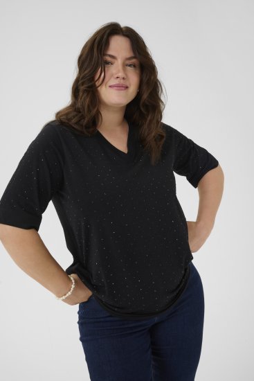 Kaffe Curve Phoelina T-Shirt Black - T-shirt - 
