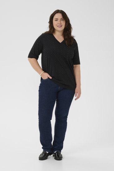 Kaffe Curve Phoelina T-Shirt Black - T-shirt - 