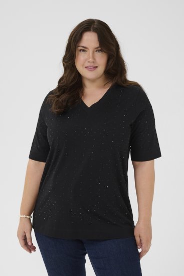 Kaffe Curve Phoelina T-Shirt Black - T-shirt - 