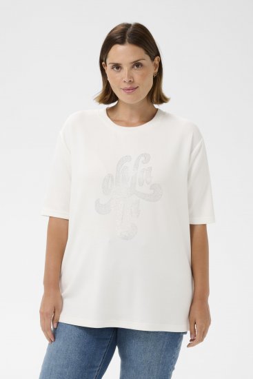Kaffe Curve Rosa T-Shirt Chalk - T-shirt - 