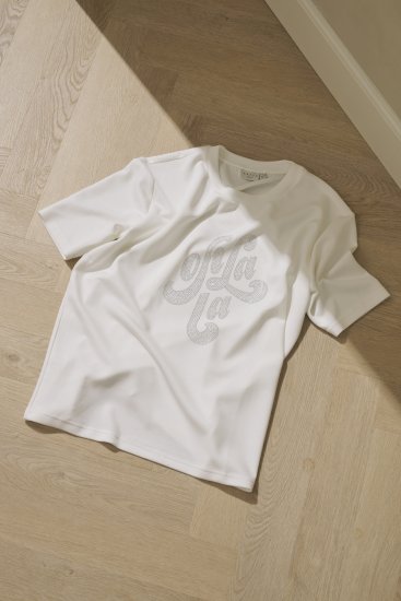 Kaffe Curve Rosa T-Shirt Chalk - T-shirt - 