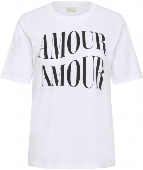 Kaffe Curve Chari T-Shirt Optical White - T-shirt - 