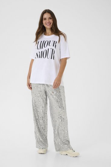 Kaffe Curve Chari T-Shirt Optical White - T-shirt - 