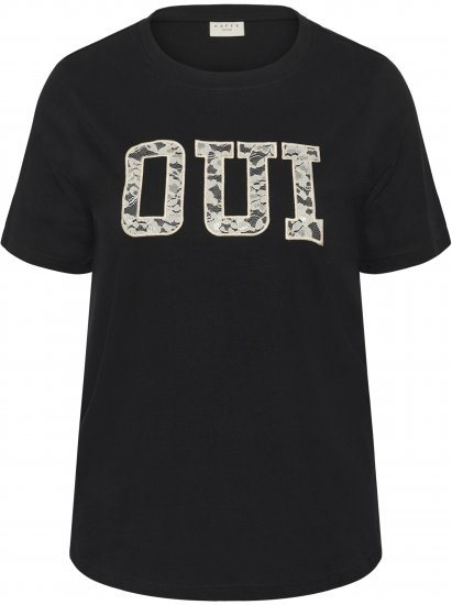 Kaffe Curve Lucie T-Shirt Black - T-shirt - 