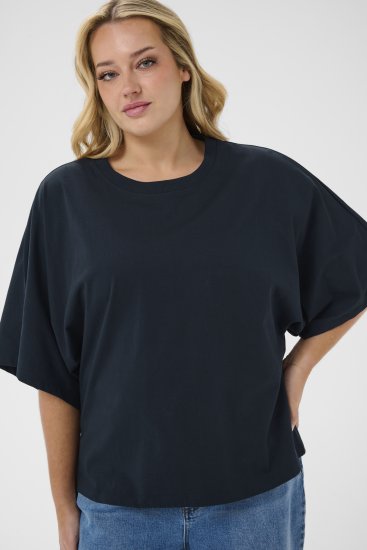 Kaffe Curve Stormi T-Shirt Navy - T-shirt - 
