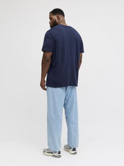 Jack & Jones Brandon T-Shirt Blue - Magliette - Magliette Uomo Taglie Forti