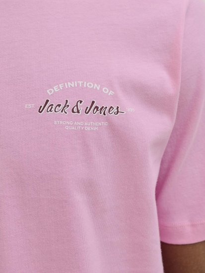 Jack & Jones Brandon T-Shirt Pink - Magliette - Magliette Uomo Taglie Forti