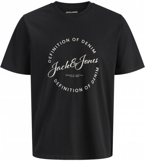 Jack & Jones Grayson T-shirt Nero - Magliette - Magliette Uomo Taglie Forti