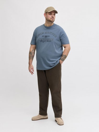Jack & Jones Edenver T-Shirt Blue - Magliette - Magliette Uomo Taglie Forti