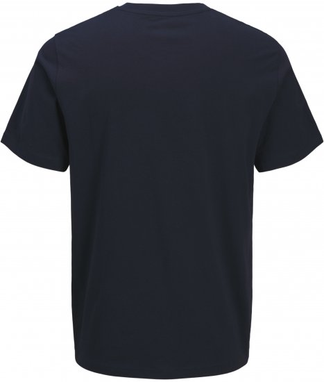 Jack & Jones King Crew Neck T-Shirt Navy - Magliette con stampa - Magliette con stampa taglie forti