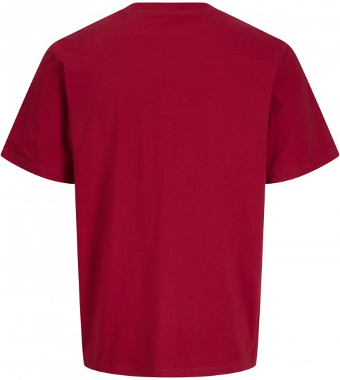 Jack & Jones Catskills T-shirt Rossa - Magliette - Magliette Uomo Taglie Forti