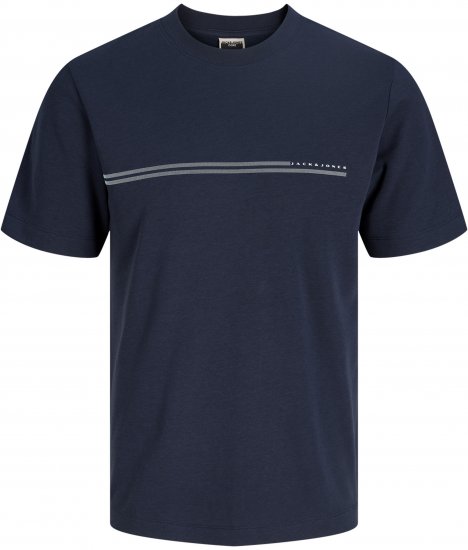 Jack & Jones Cofusion T-Shirt Navy - Magliette - Magliette Uomo Taglie Forti