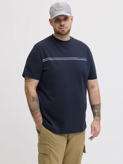 Jack & Jones Cofusion T-Shirt Navy - Magliette - Magliette Uomo Taglie Forti