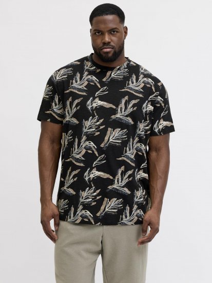 Jack & Jones Montauk T-Shirt Black - Magliette - Magliette Uomo Taglie Forti