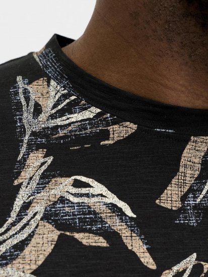 Jack & Jones Montauk T-Shirt Black - Magliette - Magliette Uomo Taglie Forti