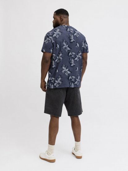 Jack & Jones Montauk T-Shirt Blue - Magliette - Magliette Uomo Taglie Forti