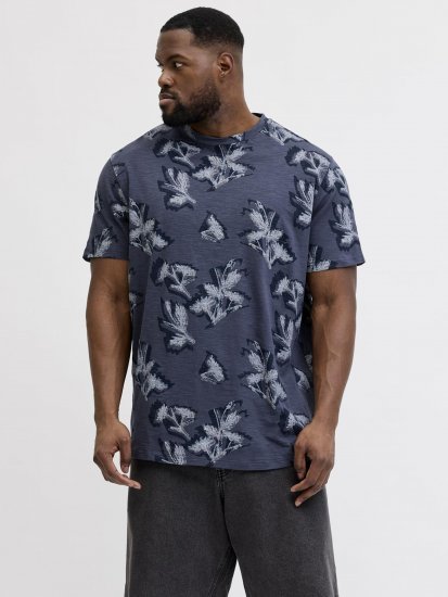 Jack & Jones Montauk T-Shirt Blue - Magliette - Magliette Uomo Taglie Forti