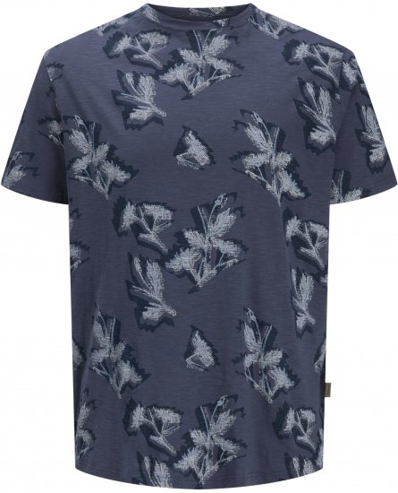 Jack & Jones Montauk T-Shirt Blue - Magliette - Magliette Uomo Taglie Forti