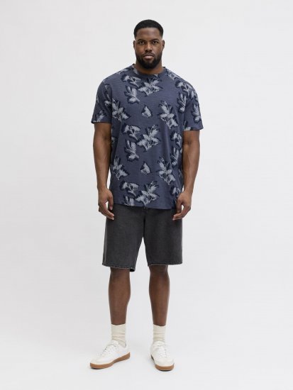 Jack & Jones Montauk T-Shirt Blue - Magliette - Magliette Uomo Taglie Forti