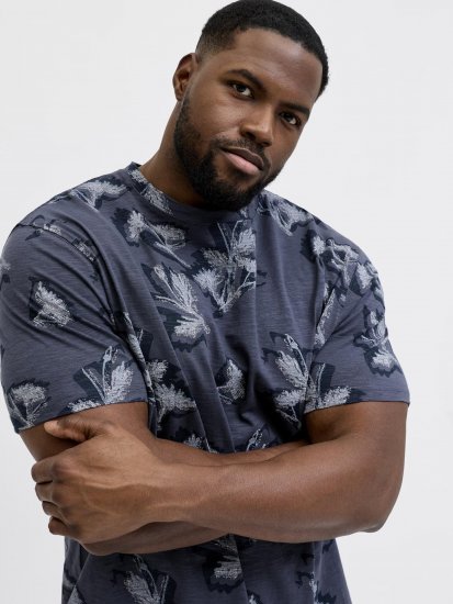 Jack & Jones Montauk T-Shirt Blue - Magliette - Magliette Uomo Taglie Forti