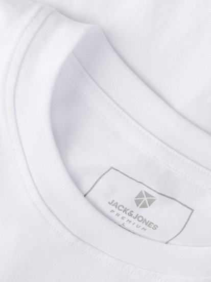 Jack & Jones Blaneo Short Sleeve T-Shirt White - Magliette - Magliette Uomo Taglie Forti