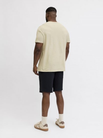 Jack & Jones Blaneo Short Sleeve T-shirt Beige - Magliette - Magliette Uomo Taglie Forti