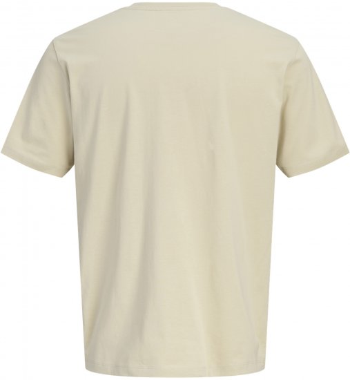 Jack & Jones Blaneo Short Sleeve T-shirt Beige - Magliette - Magliette Uomo Taglie Forti