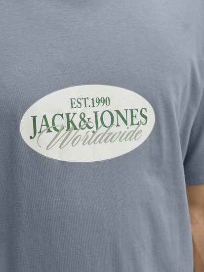 Jack & Jones Catskills Worldwide T-shirt Blu - Magliette - Magliette Uomo Taglie Forti