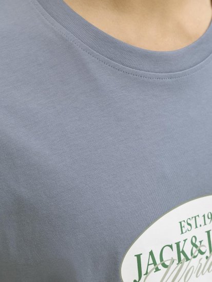 Jack & Jones Catskills Worldwide T-shirt Blu - Magliette - Magliette Uomo Taglie Forti